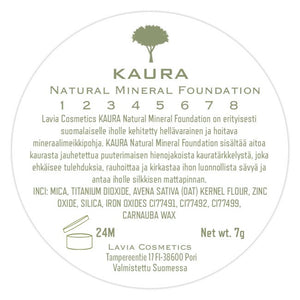 KAURA Natural Mineral Foundation - 100% Luonnollinen meikkipuuteri